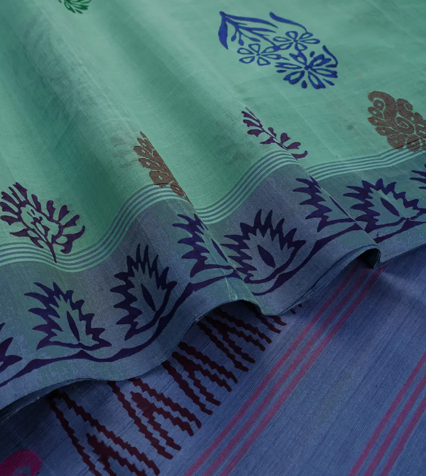 Picture of SALEM BLOCK PRINT COTTON SAREES