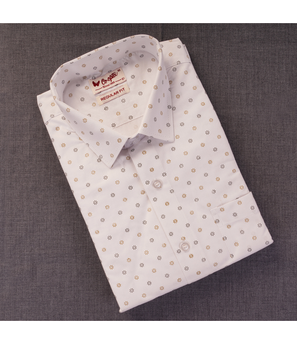 Picture of Polyester Cotton Plain Printed Slim Fit Shirts40s Cpx40s Cp(60% Cotton&40% Polyester)42Hs