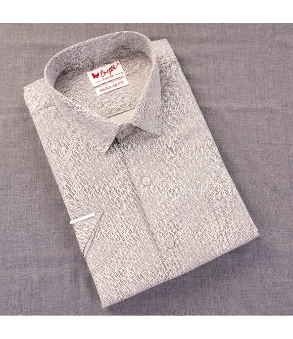 Picture of Polyester Cotton Plain Printed Slim Fit Shirts40s Cpx40s Cp(60% Cotton&40% Polyester)42Hs