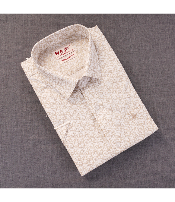 Picture of Polyester Cotton Plain Printed Slim Fit Shirts40s Cpx40s Cp(60% Cotton&40% Polyester)42Hs