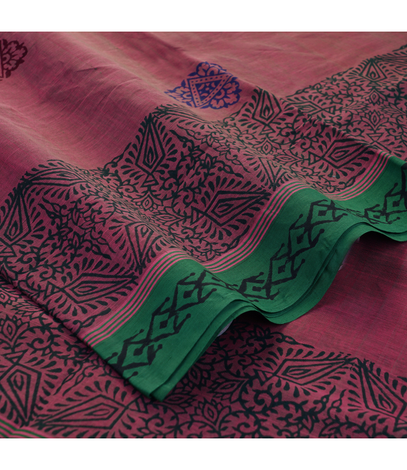 Picture of Salem Block Print Cotton Sarees