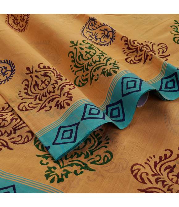 Picture of Salem Block Print Cotton Sarees