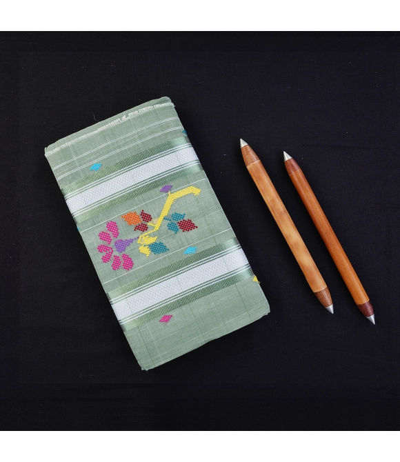 Picture of Sarees Tirunelveli Rayonxcotton Mix Chedi Butta  550 Cms Slnc