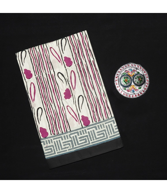 Picture of Pedalloom Block Printed Cotton Sarees