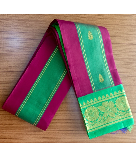 Picture of Thirubhuvanam Hf Zari Silk Saree 5.50 Mts