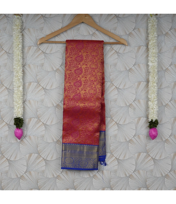 Picture of Arni Silk Half Fine Zari Saree With Blouse