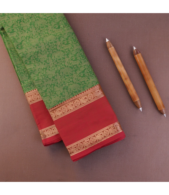 Picture of Pmk 1000 Butta Silk Cot. Sarees