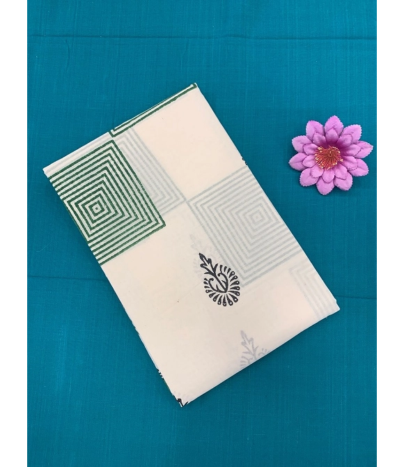Picture of Pedalloom Block Printed Cotton Sarees