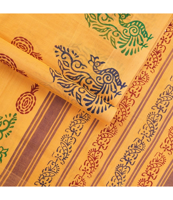 Picture of Salem Block Print Cotton Sarees